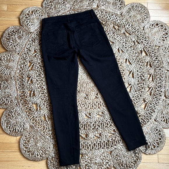 FRAME Le Skinny De Jeanne Raw Stagger Mid Rise Cropped Skinny Jeans 27 - Picture 10 of 10